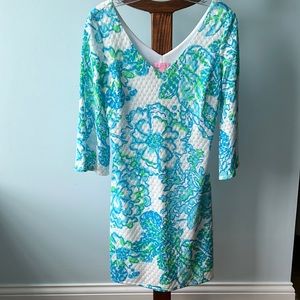 Lilly Pulitzer Size Small Blue/Green/White Dress